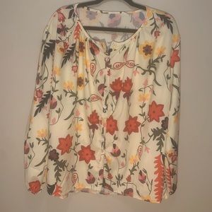 Floral Button Up